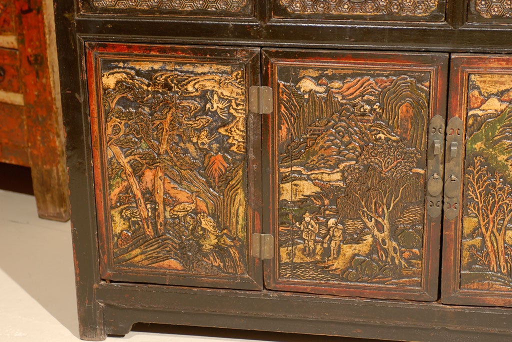 Exquisite Mongolian Cabinet For Sale 1