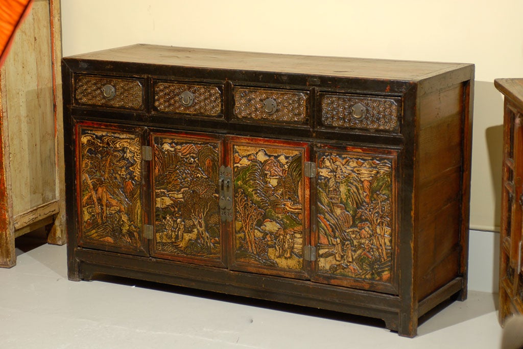 Exquisite Mongolian Cabinet For Sale 3