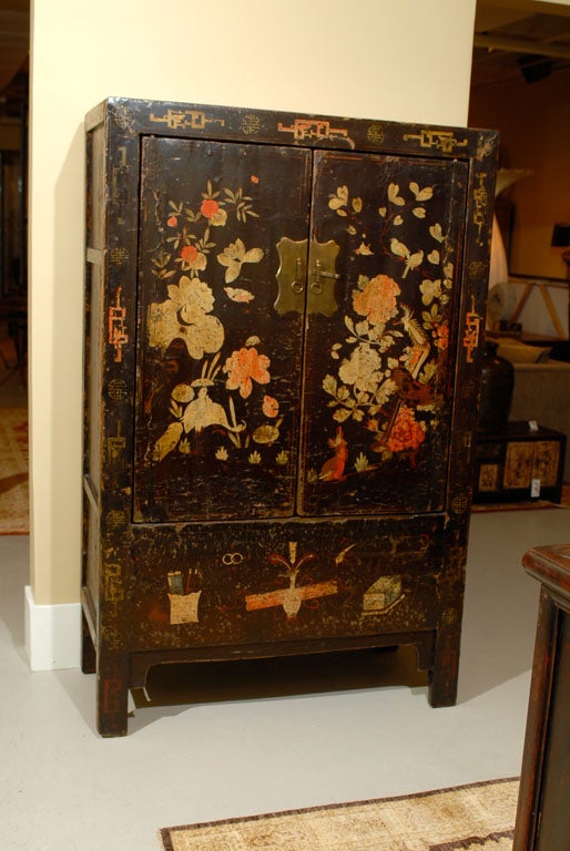 Wedding Cabinet With Floral Motif For Sale 5