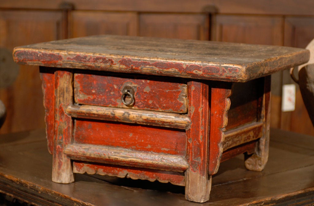 Red Lacquer Scholars Box For Sale 5