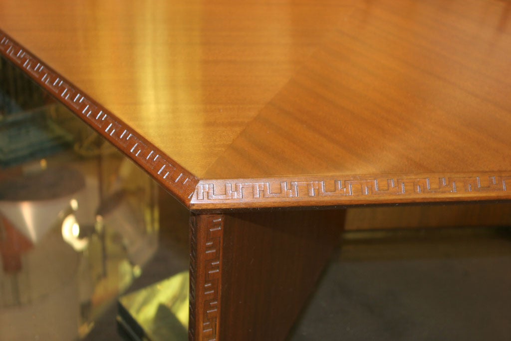 American A  signed Frank Lloyd Wright  Table by Henredon