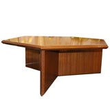 A  signed Frank Lloyd Wright  Table by Henredon