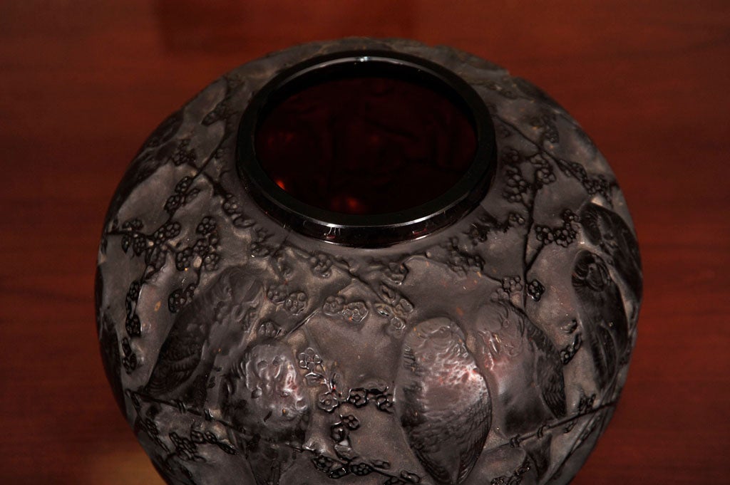 20th Century RENE LALIQUE RED DEEP AMBER 