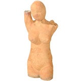 Clay Female Figure Sculpture