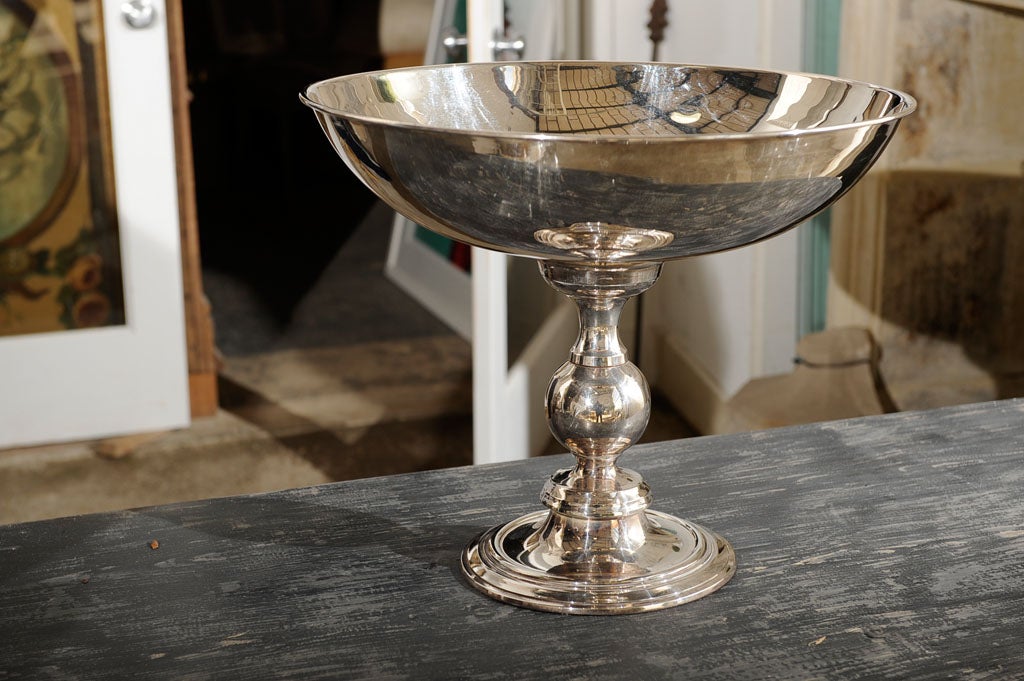 Monumental silver-plated chalice, Italian