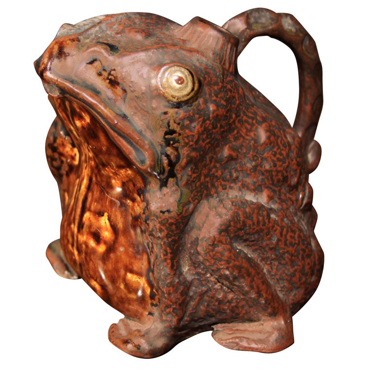 Japanese Ceramic Frog Teapot For Sale