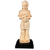 Chinese Tang Dynasty Pottery Figure of a Soldier