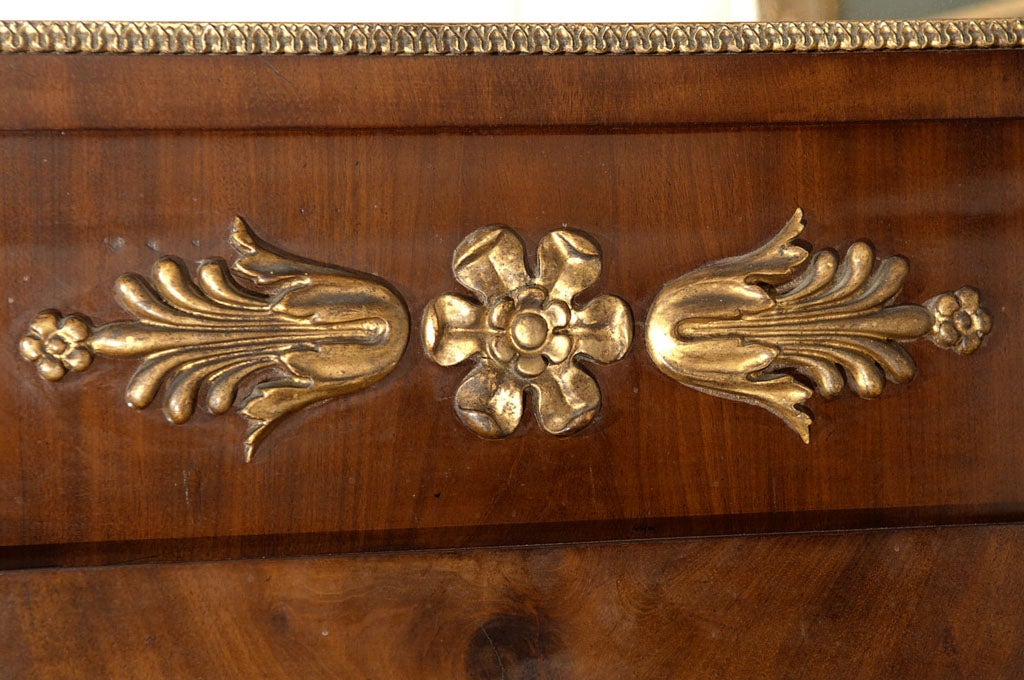 Carved French Empire Trumeau of Mahogany