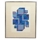 Framed Serigraph by Victor Vasarely (1906-1997)
