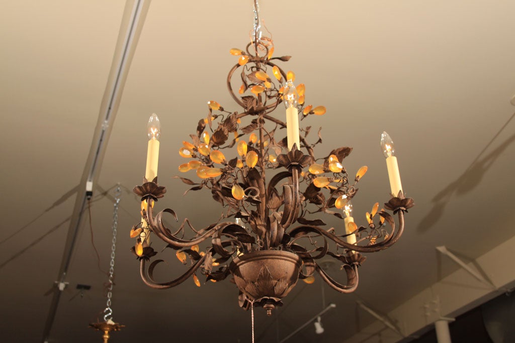 Iron chandelier