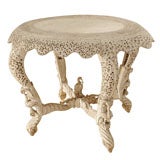 Sculptural Painted Anglo-Indian Center Table
