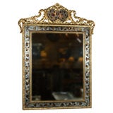 Maison Jansen Eglomise Mirror. One of a Compatible pair.