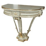 Fabulous Paint Decorated and Gilt Gold Console  JANSEN