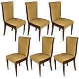 Set of 6 Art Deco Dining Chairs