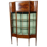 Antique Fine Art Deco Mahogany Curio Cabinet