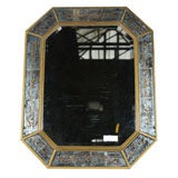 Vintage Maison Jansen Octogon eglomise mirror