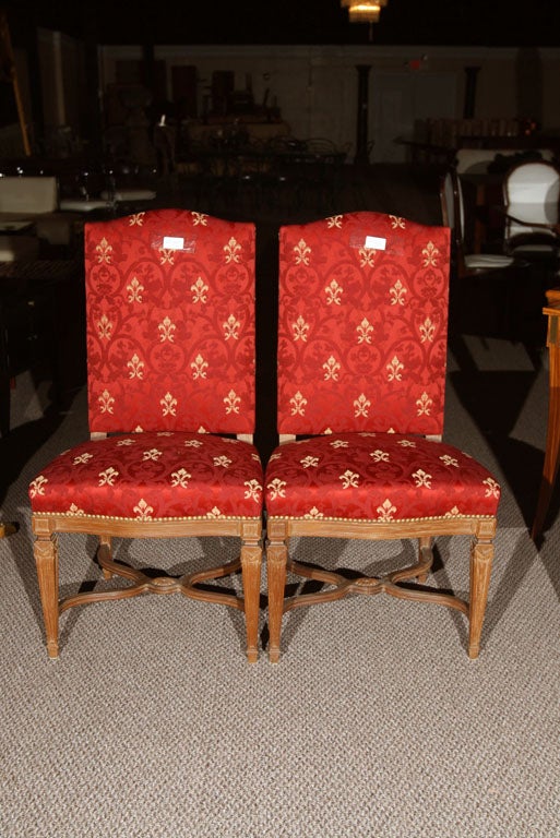 Pair of Stamped Jansen Side Chairs