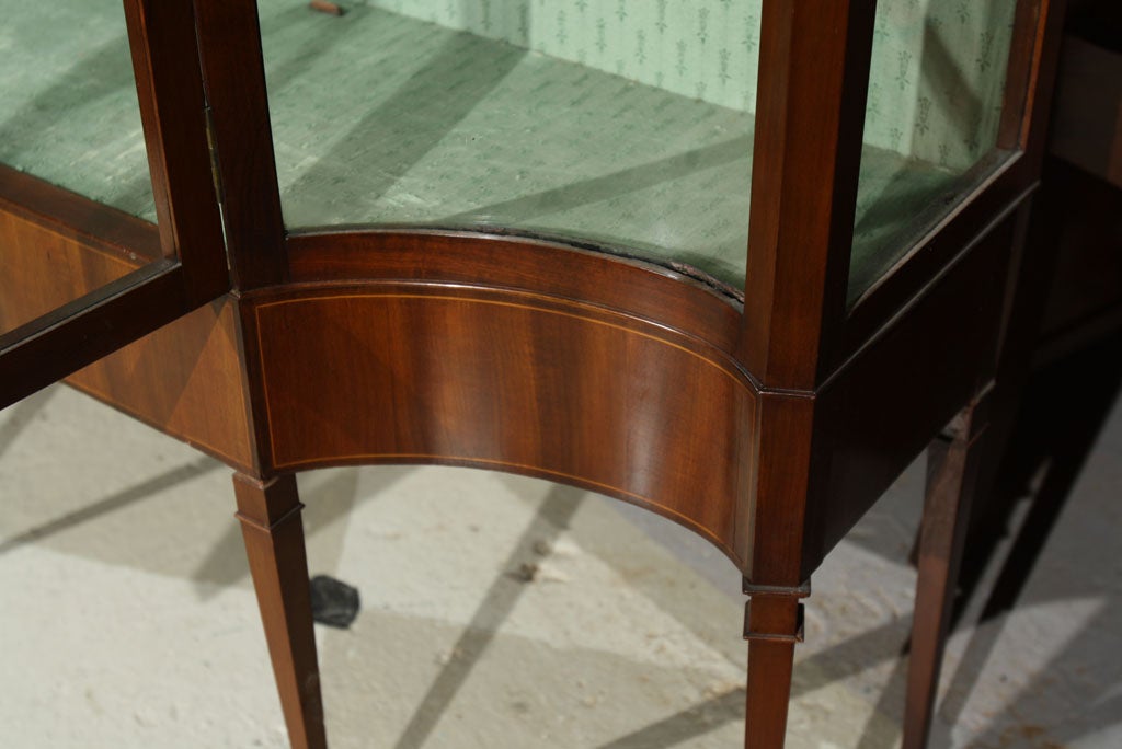 Fine Art Deco Mahogany Curio at 1stdibs