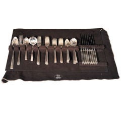 Set of Art Deco Sterling Flatware by Robert E. Locher for Lunt