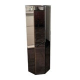 Hollywood Smoked Mirrored Pedestal with Octagon Design