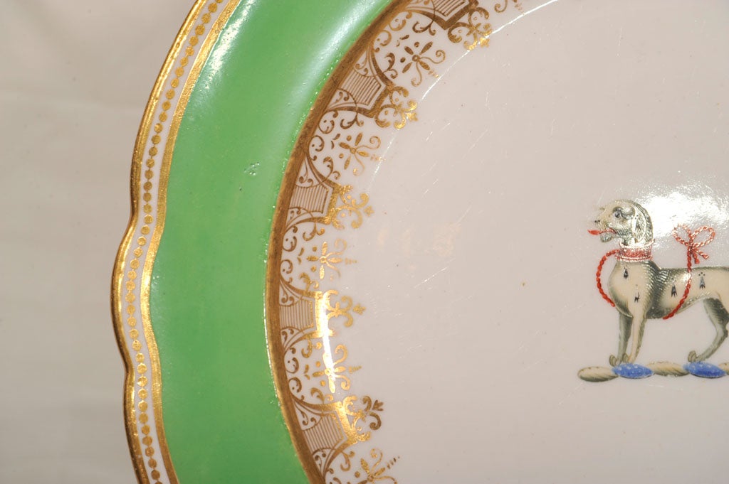 19th Century A Dozen Spode Armorial Dinner Plates