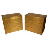 Pair Gilt Chests of Drawers