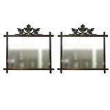 Pair Black Forest Mirrors