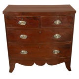 English Bow front chest of drawers