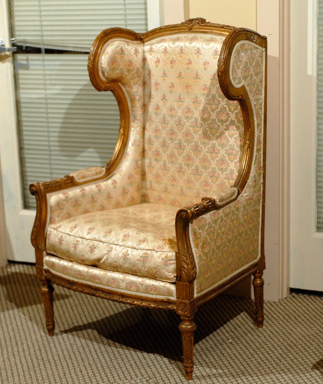 19th Century French Wing Chair 5