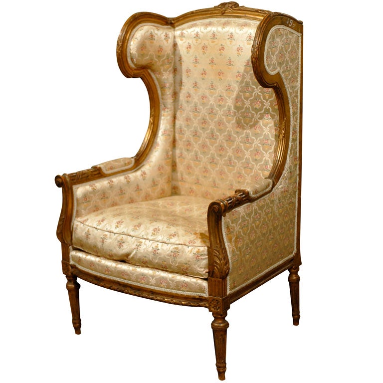 19th Century French Wing Chair