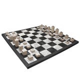Modern Chess Set and Board Designed by Donna Parker