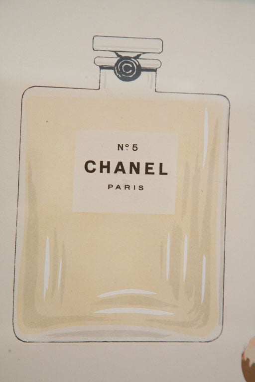 Original Hand Colored Lithograph for  Chanel  by SEM 2