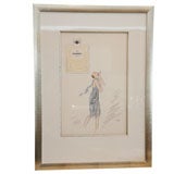 Original Hand Colored Lithograph for  Chanel  by SEM