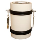 Extra Large Tommi Parzinger Ice Bucket with Silver Plate Tools