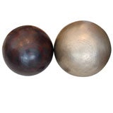 Large Chased Metal Orbs by Robert Kuo