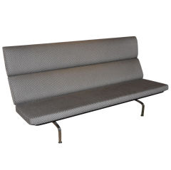Eames "Compact" Sofa with Original Alexander Girard Fabric