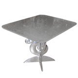 Pucci de Rossi Polished Aluminum "Leopold" Table