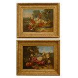 Pair of Italian Paintings, signed by Calvin Giovanni, circa 1850