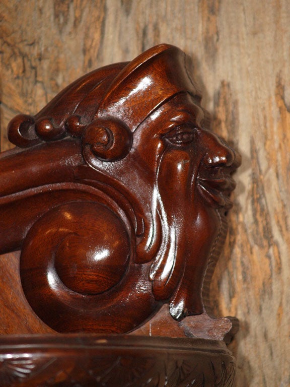19th Century Antique Carved Mahogany Sideboard, circa 1850-1860