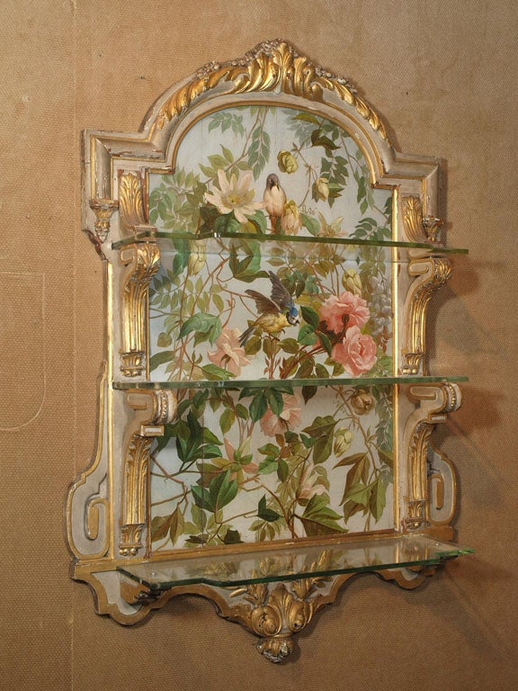 French Painted Shelf