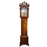 Antique Burled Walnut Tall Case Clock