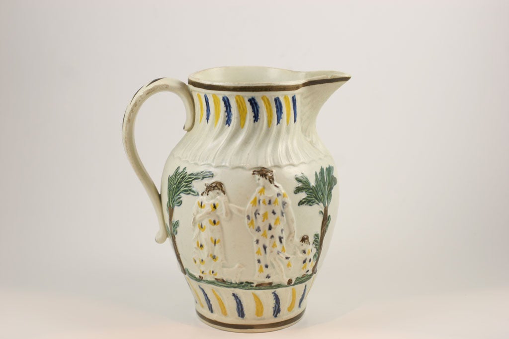 Pottery English Pearlware Pitcher  