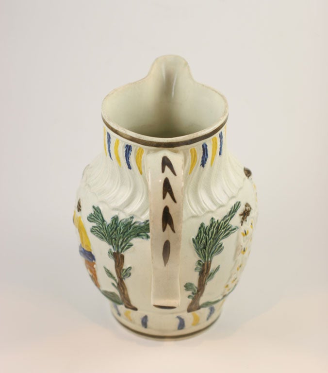 English Pearlware Pitcher  