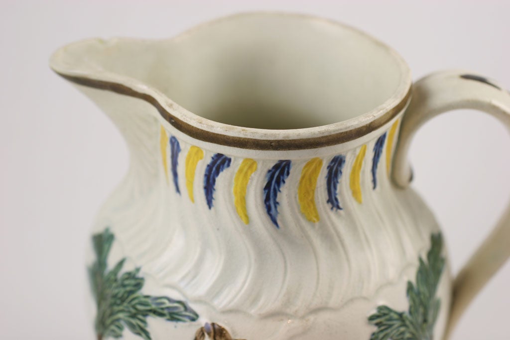 English Pearlware Pitcher  