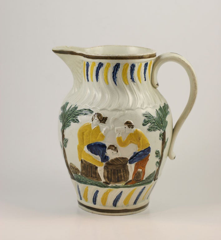 A rare signed Herculaneum pitcher with the 