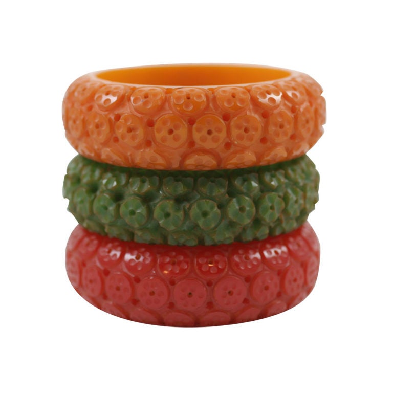 Set of Three Bakelite Bangle Bracelets
