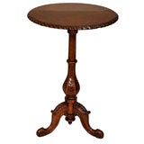 Burl Walnut Occasional Tripod Table, England, c. 1875