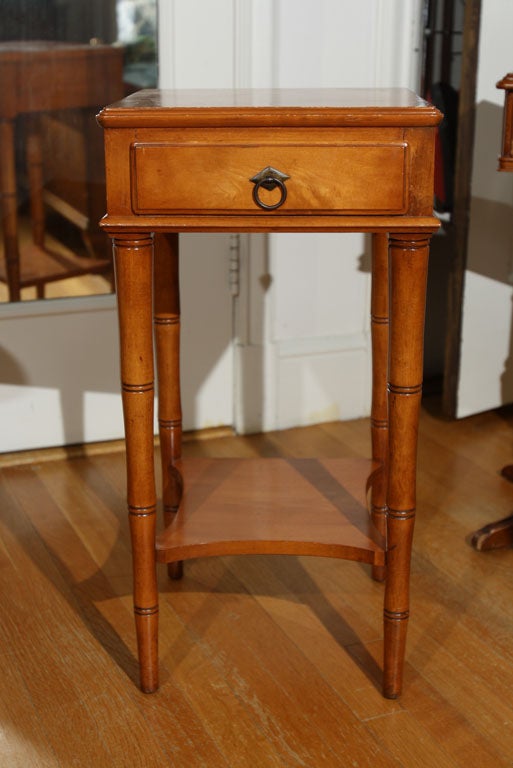 Maple nightstand with an Oriental twist