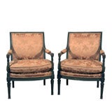 Pair of Painted Directoire Chairs