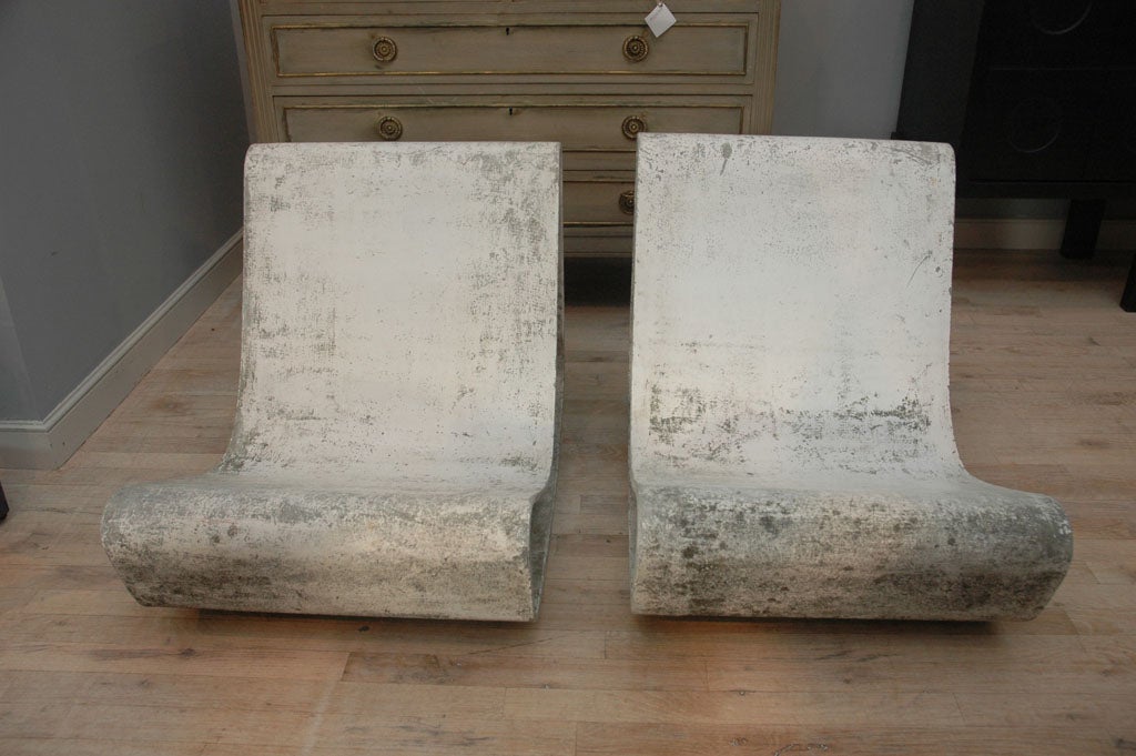 Swiss Pair of Willy Guhl Loop Chairs